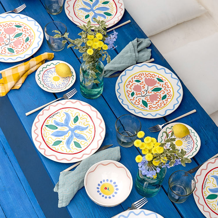 Assiette plate Costa Nova Summer Bliss, Comporta 