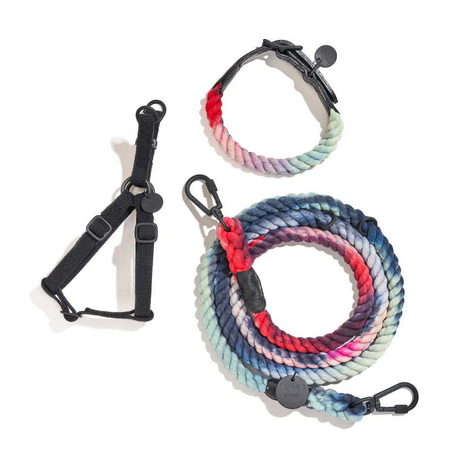 Laisse réglable en corde de coton pour chien « Found My Animal » de Dioji